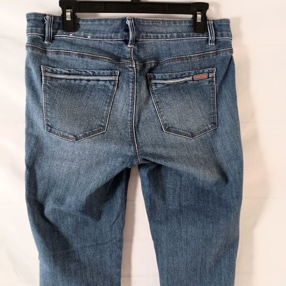 White House Black Market Skinny Ankle Jeans 6 Medium Wash Zip - Picture 3 of 8